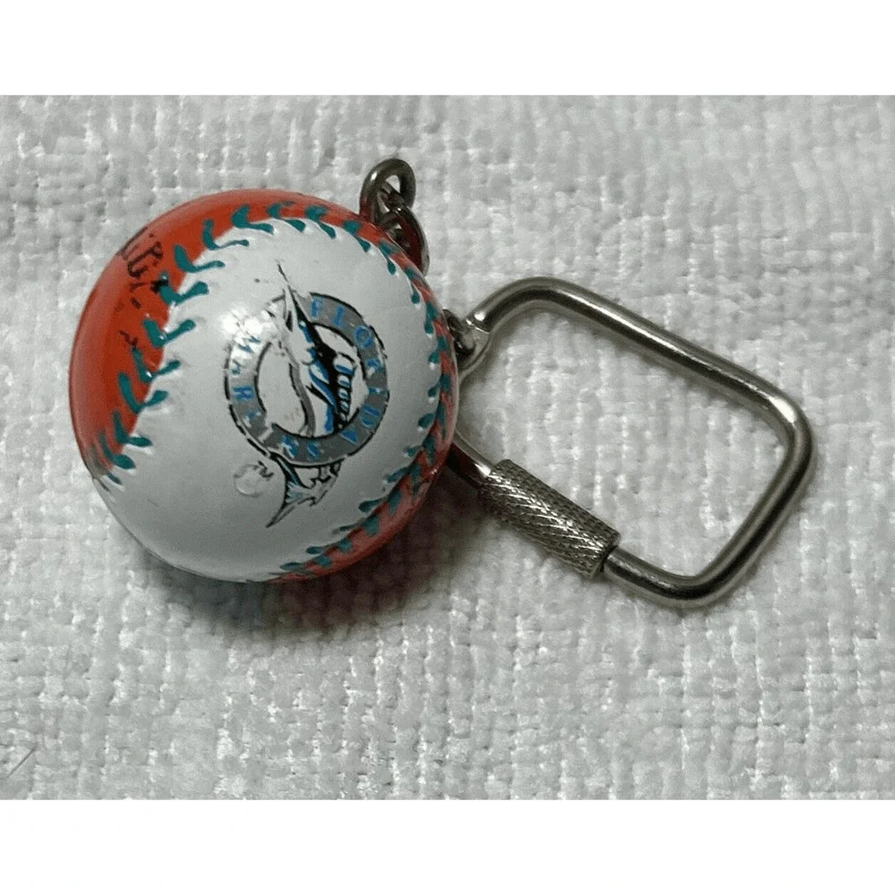 Vintage MLB Florida Marlins Baseball Sports Brat Keychain 1986 J.F.S.